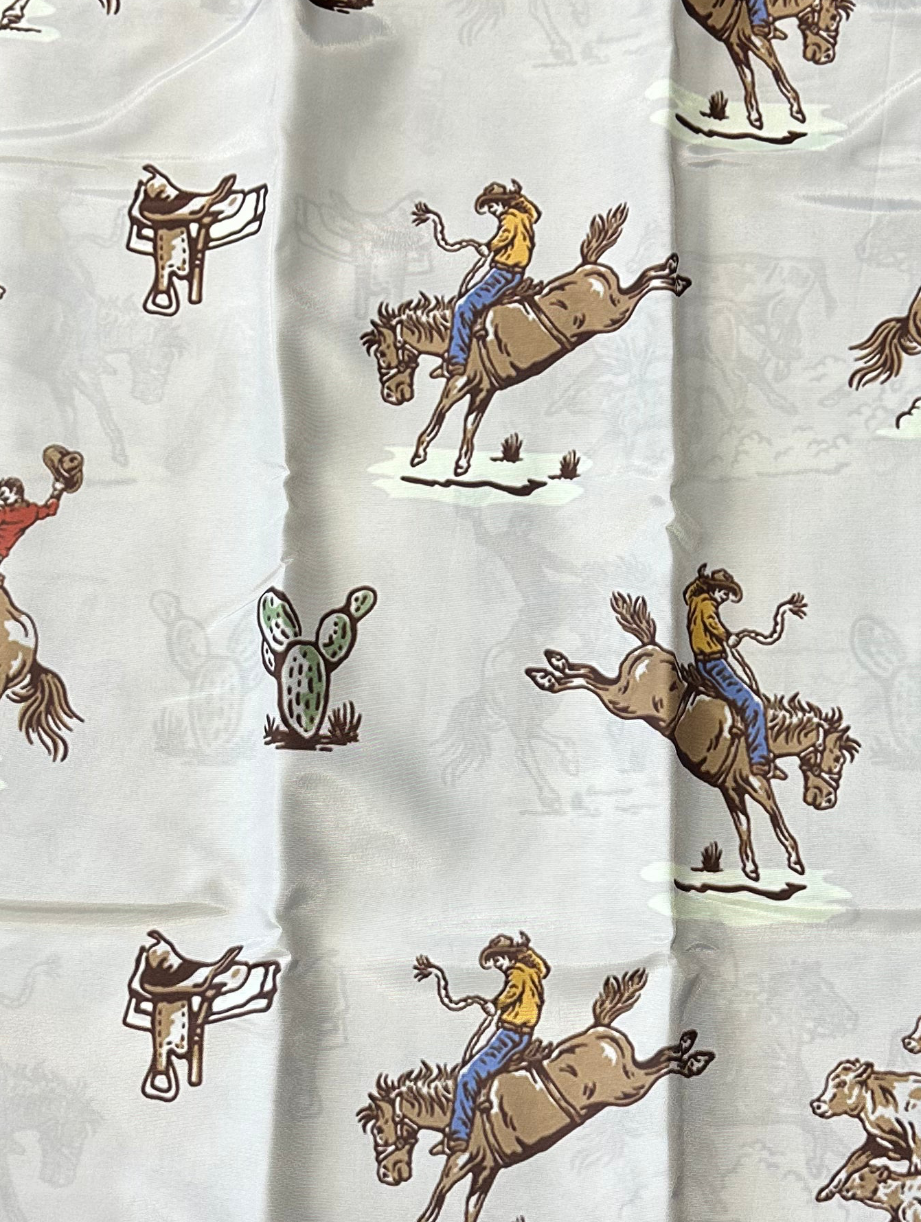 Buckin Horses Duvet Cover
